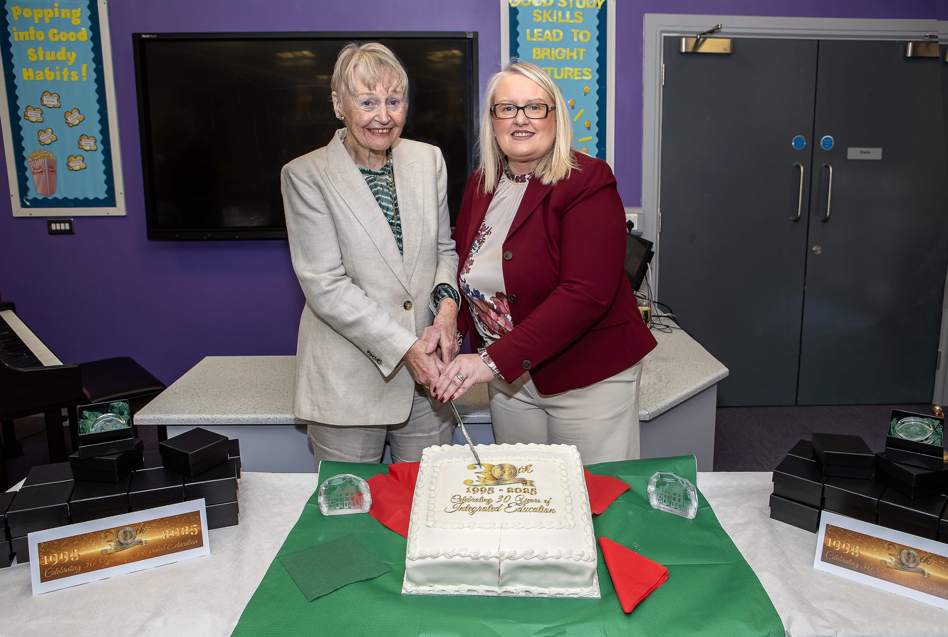 Special reunion marks landmark anniversary for Omagh school
