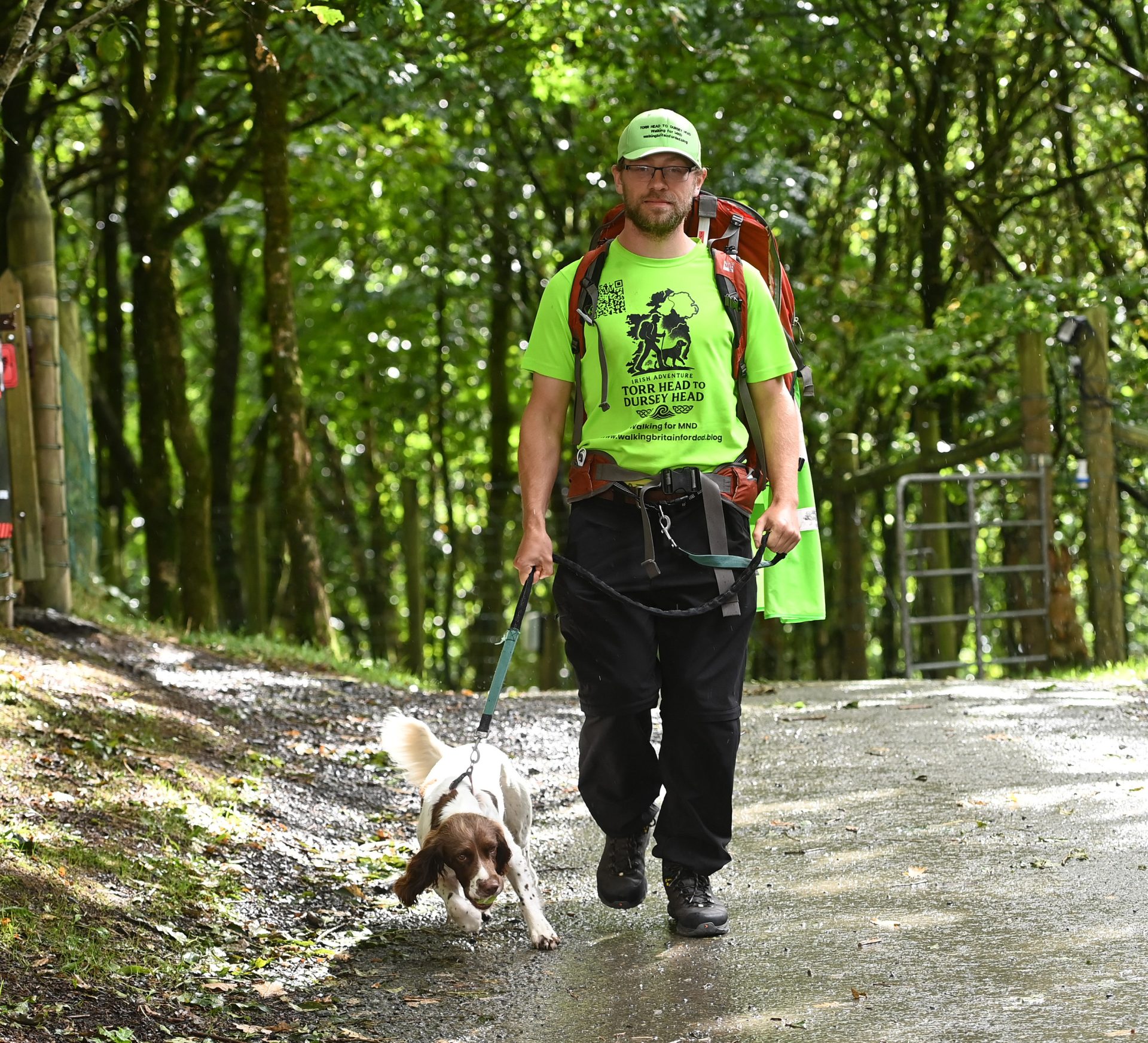 Man and his dog pass through Tyrone on tough walking challenge