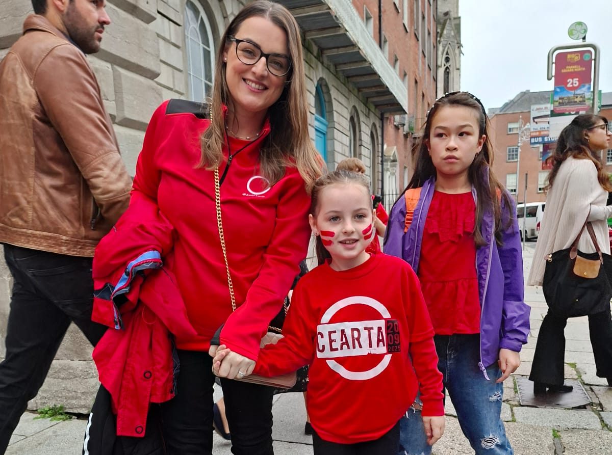 Strabane support for Irish language protest in Dublin