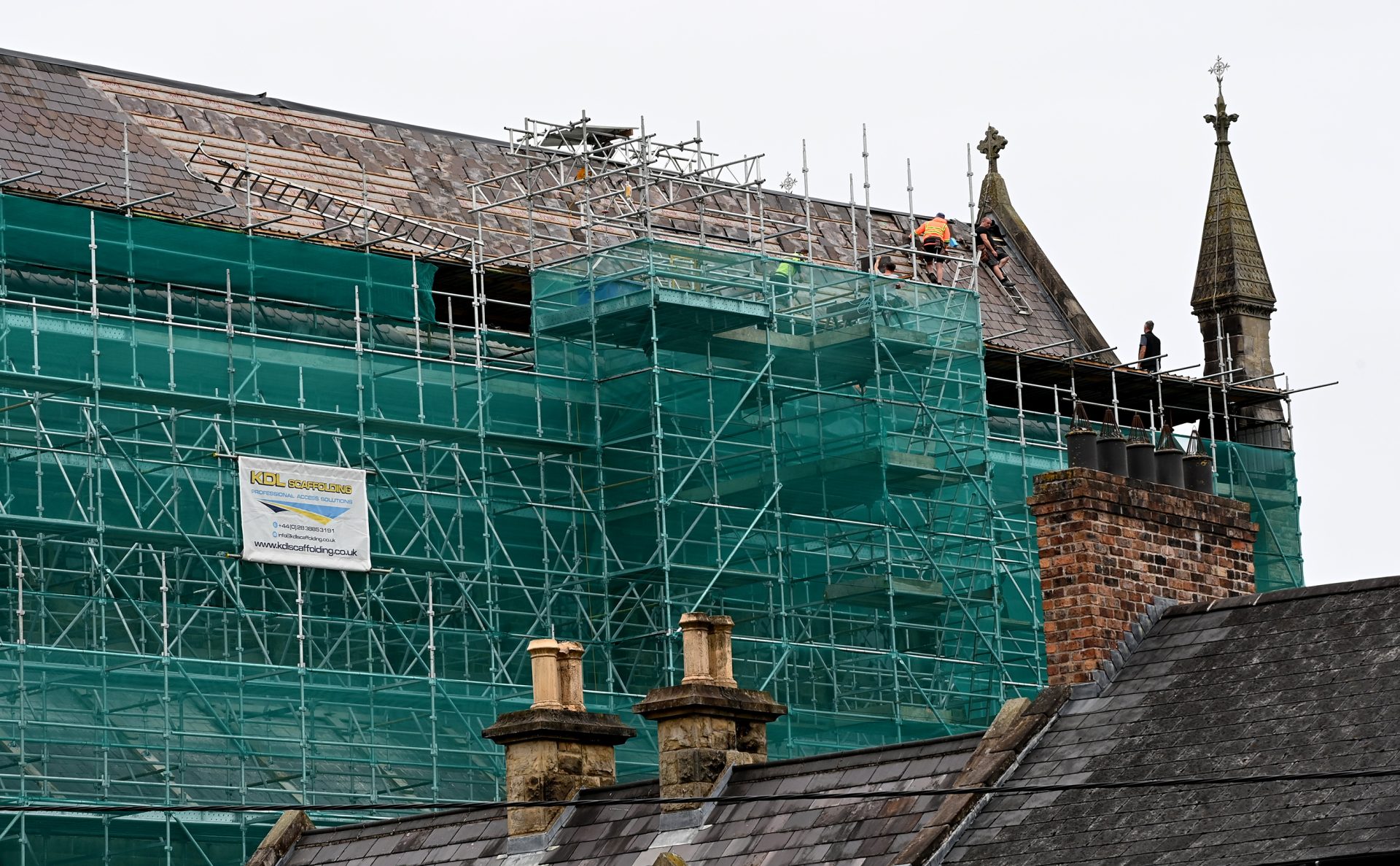 Work continues to repair storm damage to Dungannon church