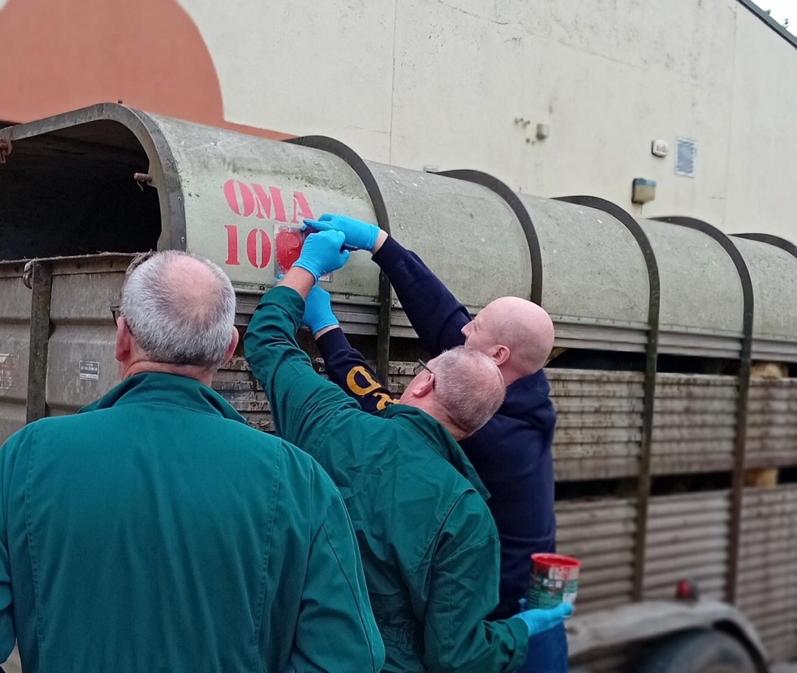 Trailers marked in Omagh as part of fight against rural crime