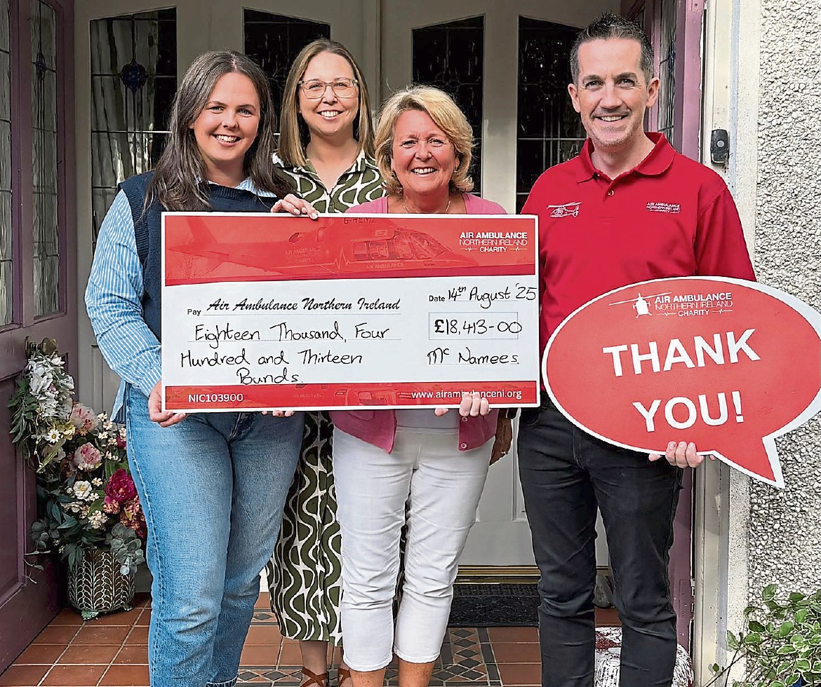 Omagh family raises over £18,000 for Air Ambulance