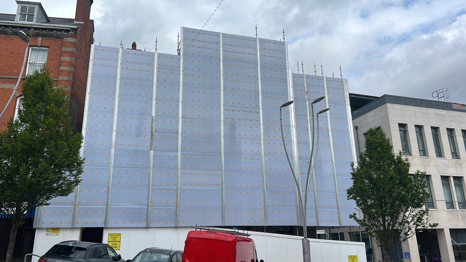 VIDEO: Unique view of restoration work on landmark Omagh bank