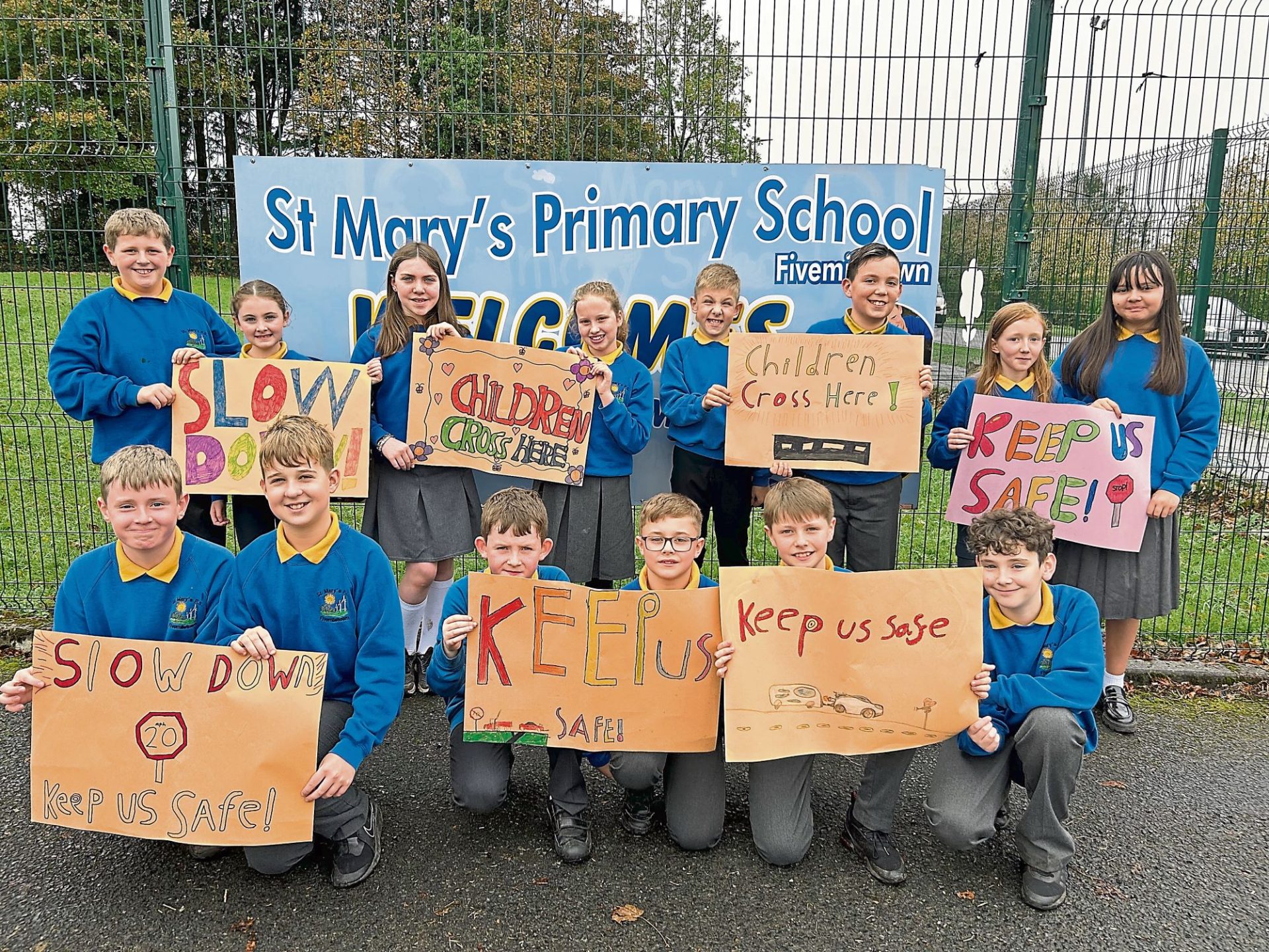Tyrone pupils fighting for road safety measures at their school