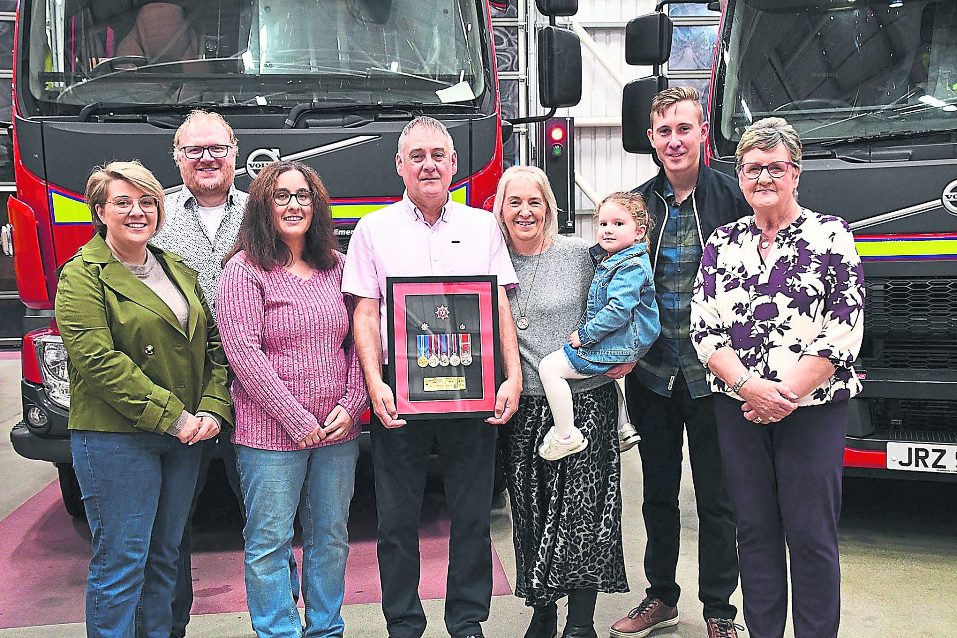 Omagh firefighter hangs up his helmet after 33 years service