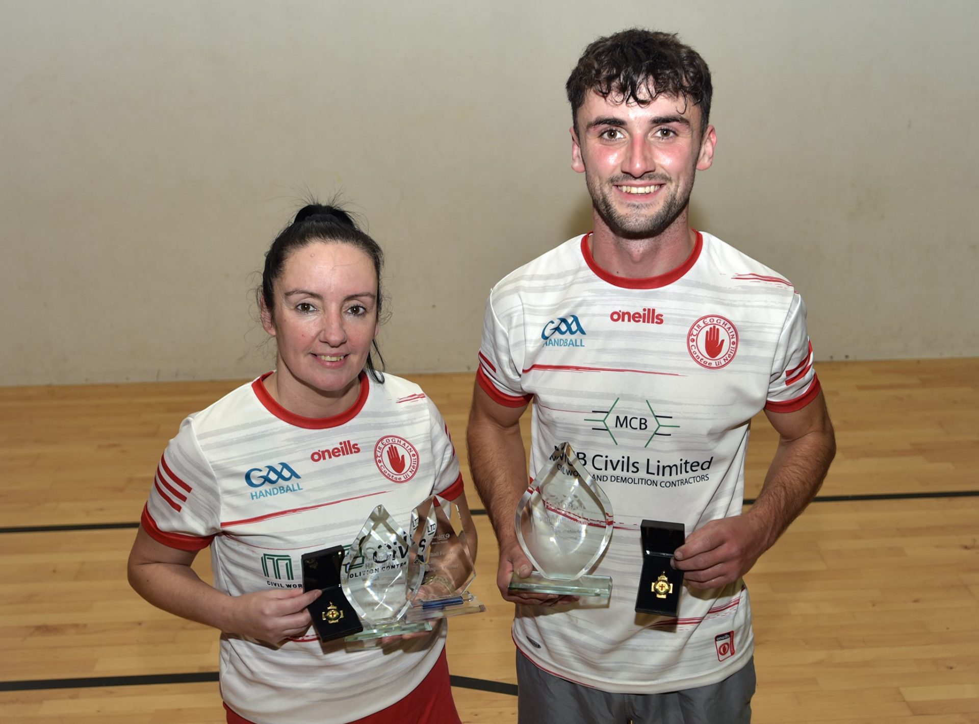 Breacach mother and son celebrate remarkable wallball success