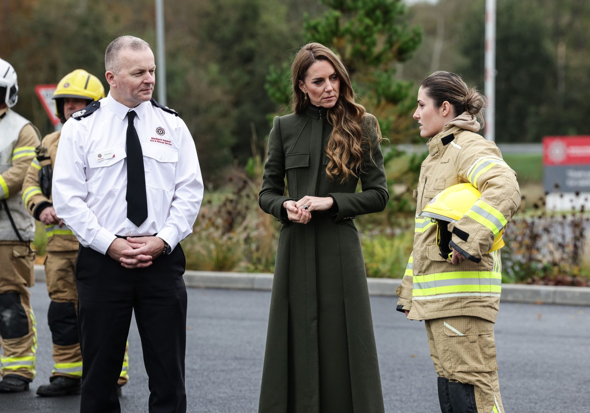 Surprise royal visit to Cookstown fire training service