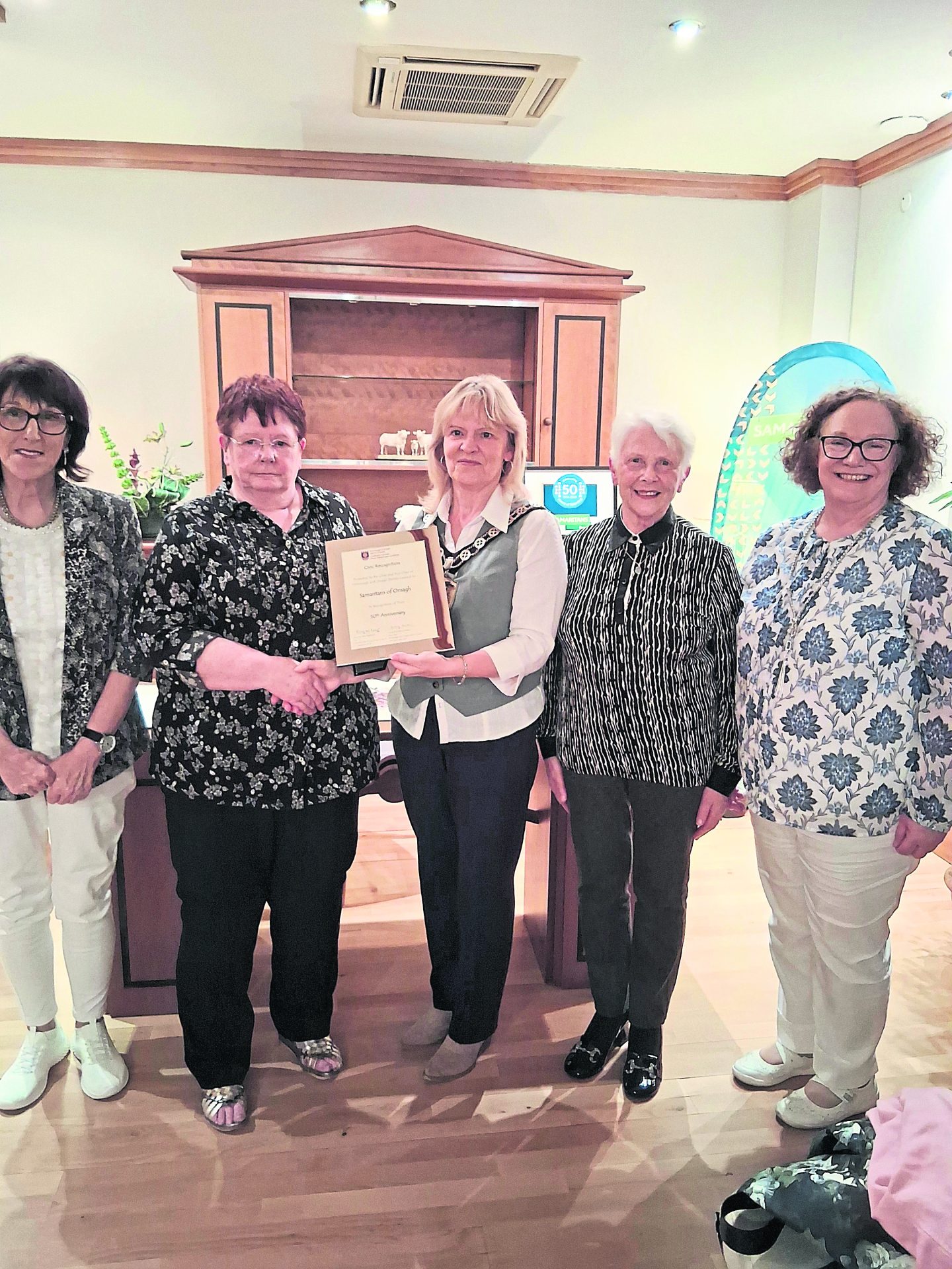 Omagh reception marks 50th anniversary of local Samaritans group