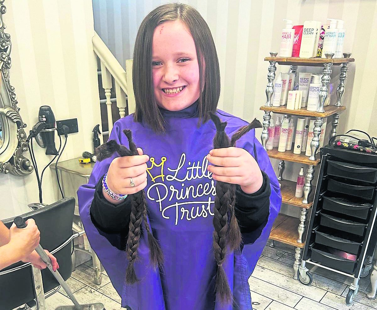 Clodagh’s brave hair cut raises £6,000 for cancer charity