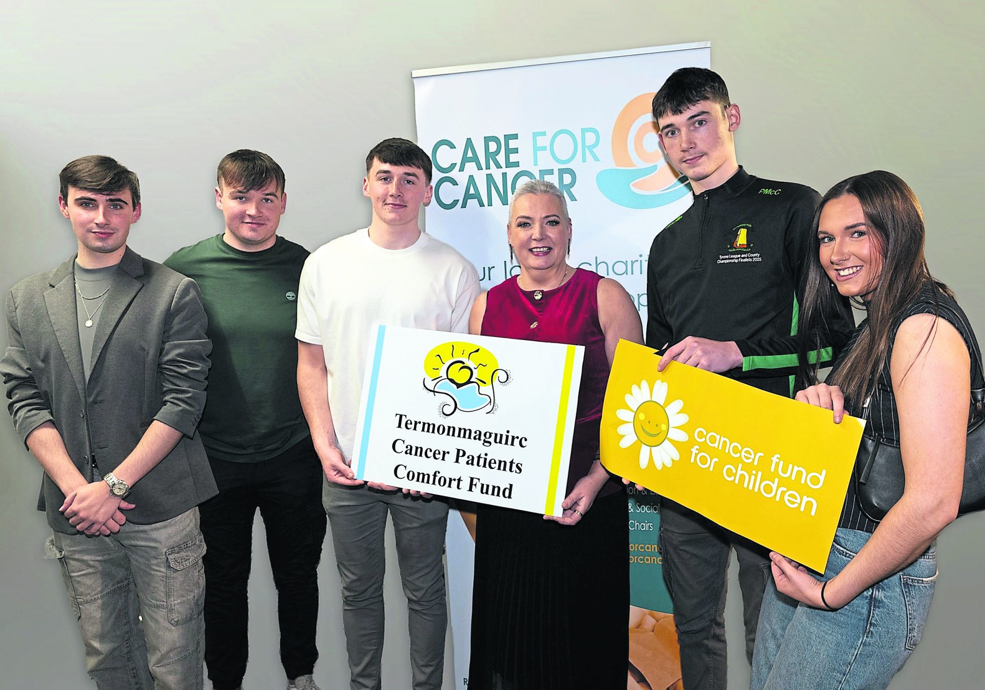 Carrickmore man’s wife shaves her hair for charity in his memory