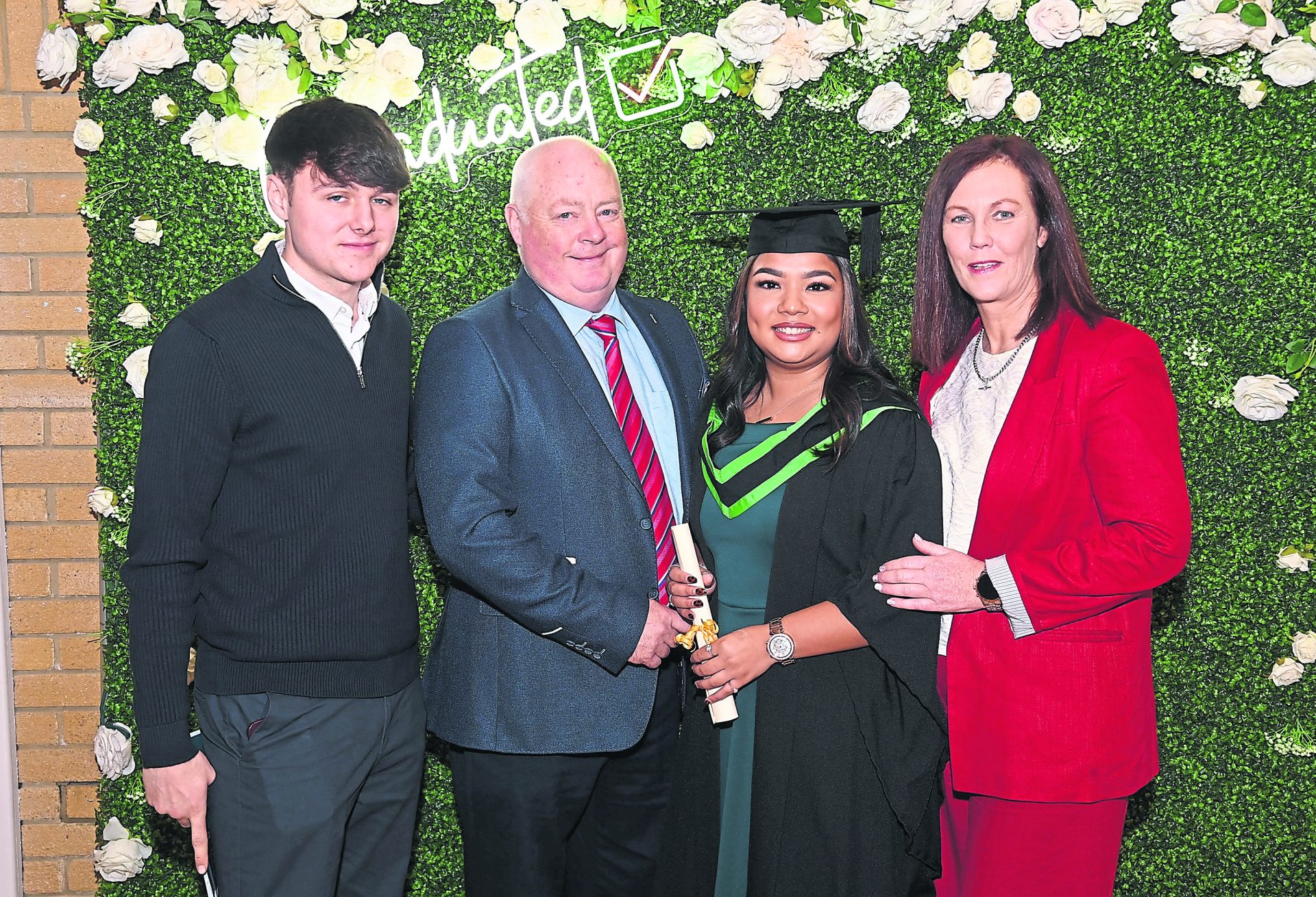 Students celebrate their success at Omagh graduation event