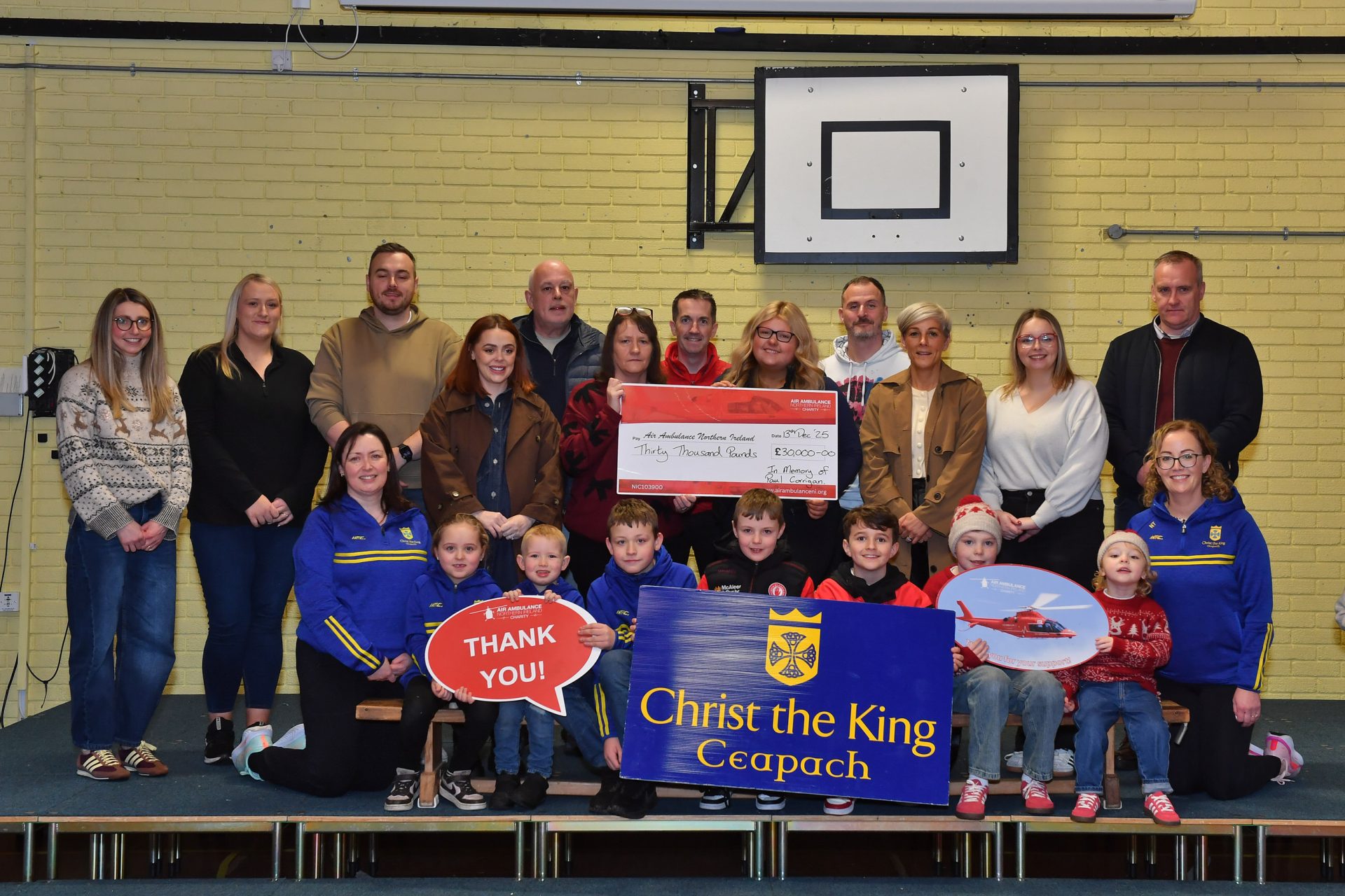 £30,000 raised for Air Ambulance in memory of Omagh man