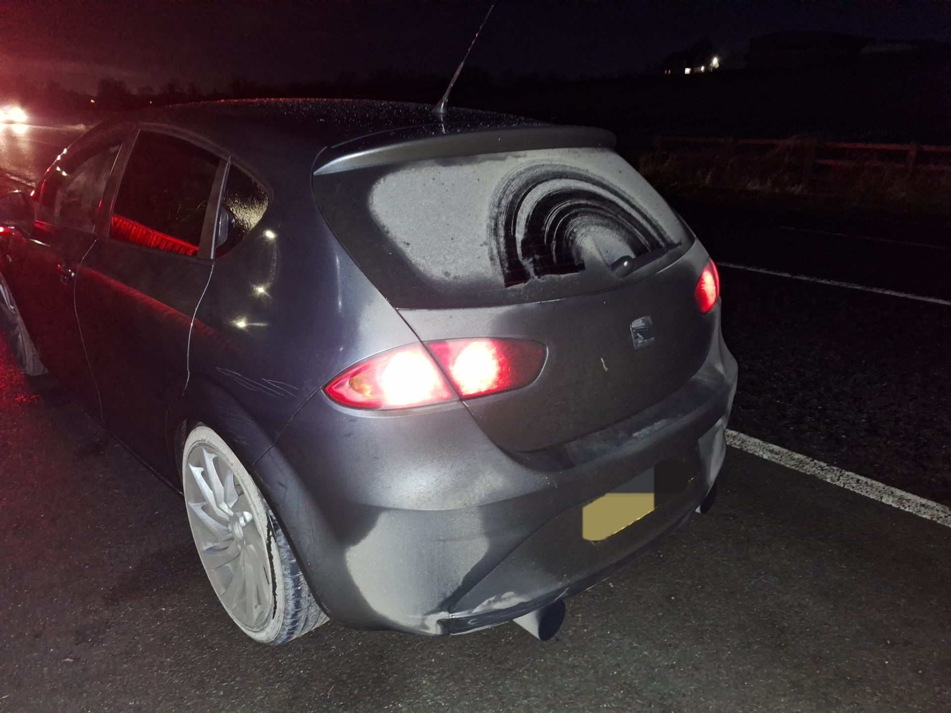 Restricted driver caught speeding at 90mph in Moy