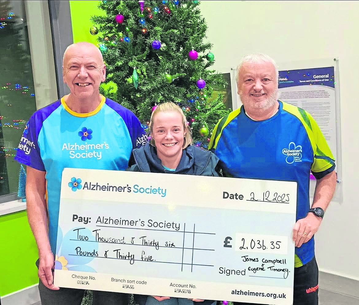 Strabane man’s six of the best for Alzheimer’s Society