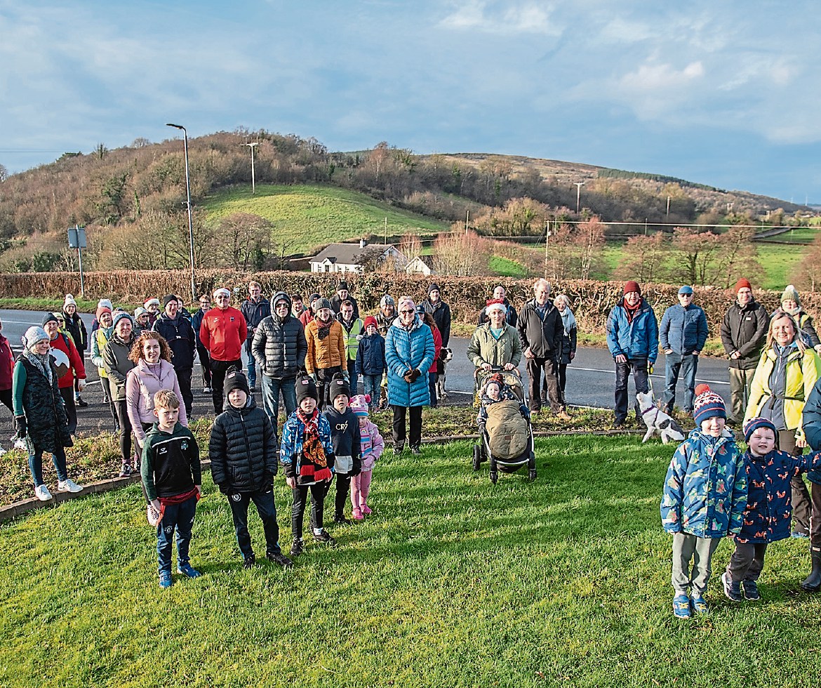Residents stage protest walk over Drumquin wind turbine plans