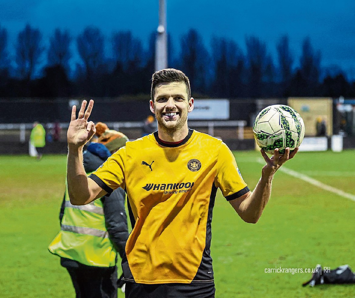 Things are looking up for Carrick’s hat-trick hero Lecky