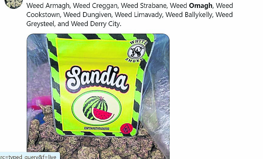 Online drug sales in Tyrone now ‘as easy as ordering a pizza’