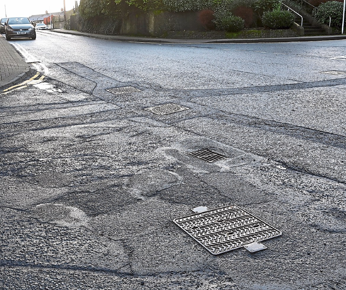 Motorists forced to ‘drive like dodgems’ on crumbling roads