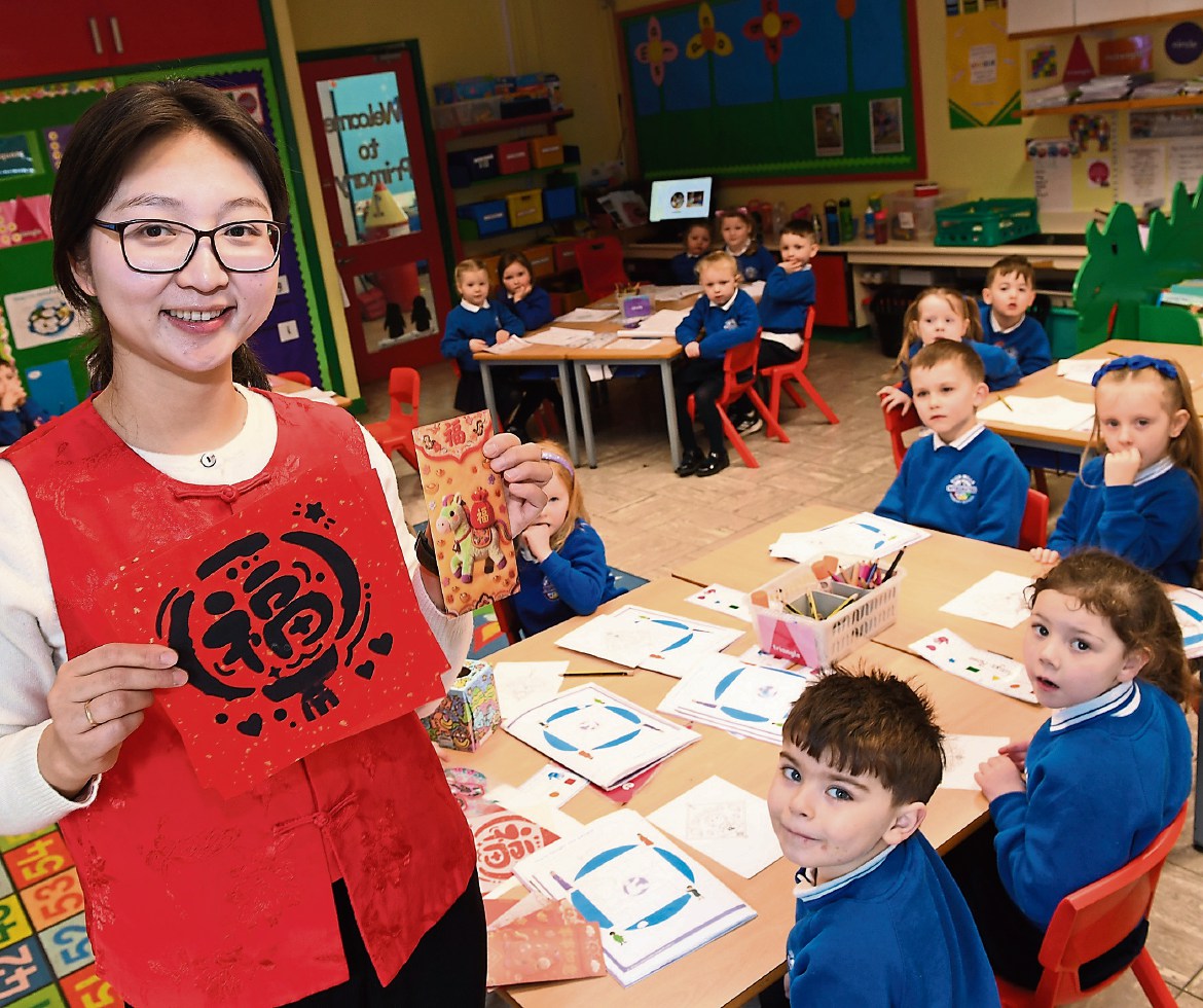 The magic of Mandarin being shared with pupils in Sion Mills