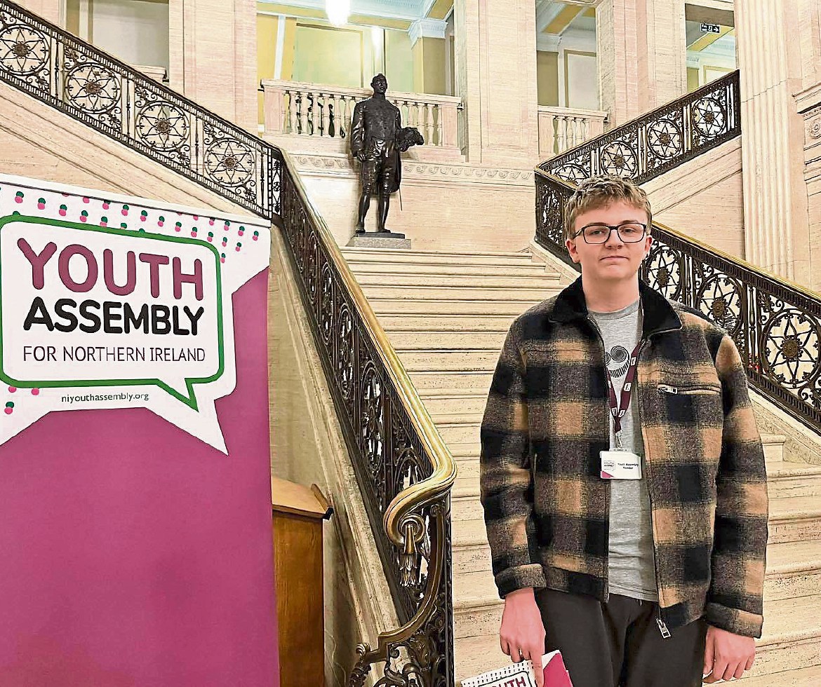 Strabane student gets to have his say at Stormont assembly