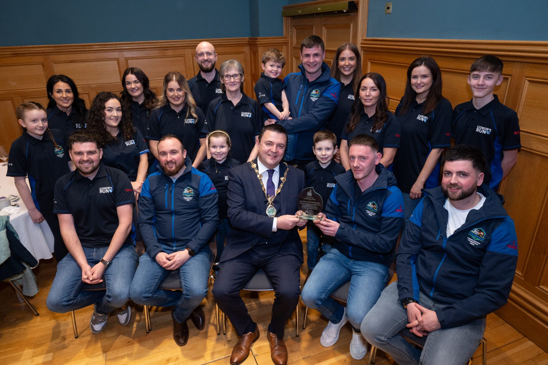 Castlederg man’s family and pals honoured for fundraising efforts