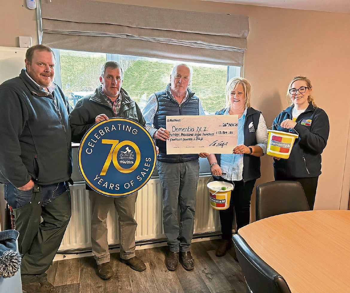 Mart staff help raise over £13,000 in support of dementia charity