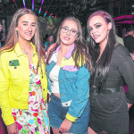 Niamh McMahon with Sorcha Loughran and Sinead Farley have pictures taken in Tiger Lilly's Night Club, during the official opening on Saturday Evening.JMG17