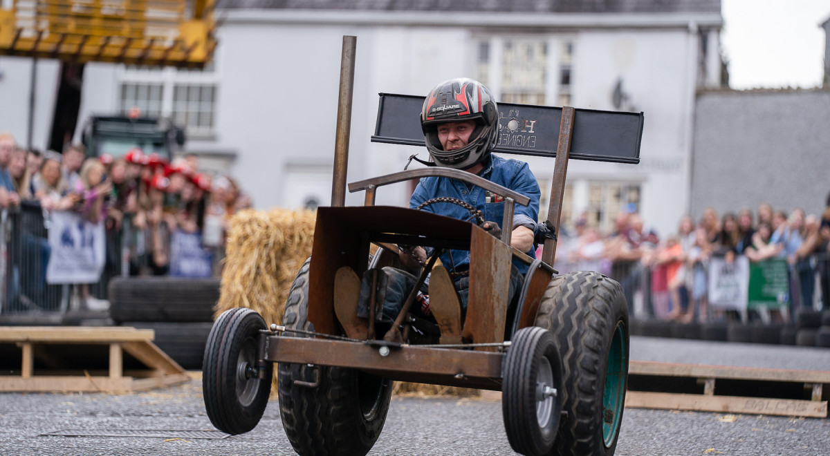 Jack Hood havin' a wheelie good time at the soapbox derby. KMG39