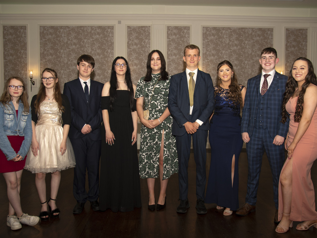 Young RDA volunteers pictured at the gala ball. JasMc4