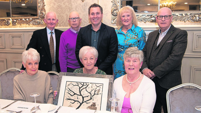 The top table at the Dungannon Choral Society retirement party in the Glenavon Hotel. IM-13