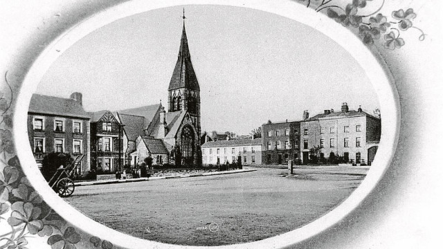 An artist’s impression of the Bowling Green in the early part of the 20th Century.