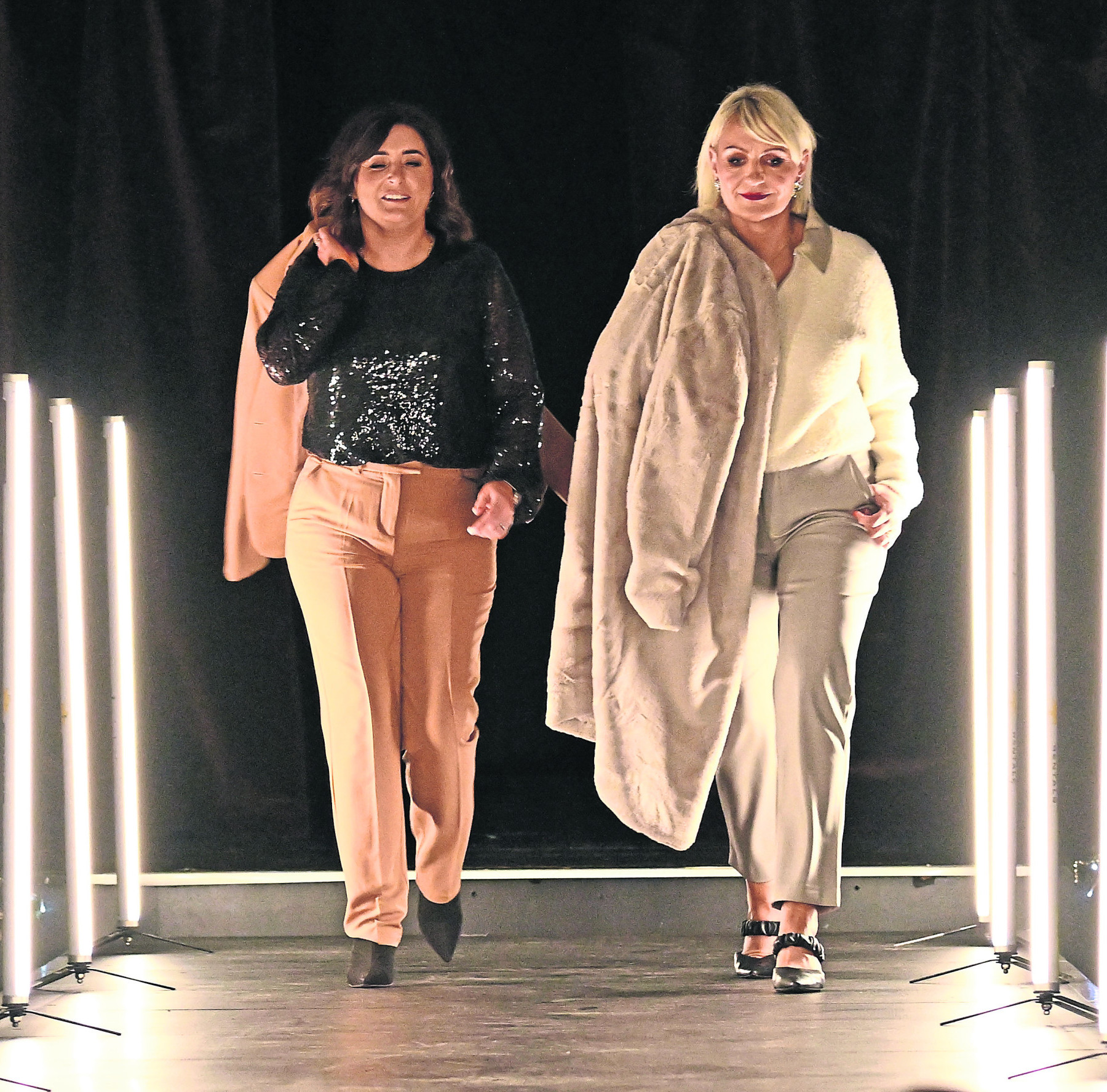 Some of the latest styles being modelled at the Eglish fashion show from the Bella Bleu collection.